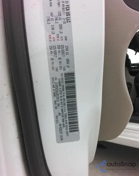 2018 Dodge Grand Caravan Sxt z USA, uszkodzony, nr VIN 2C4RDGCGXJR215714